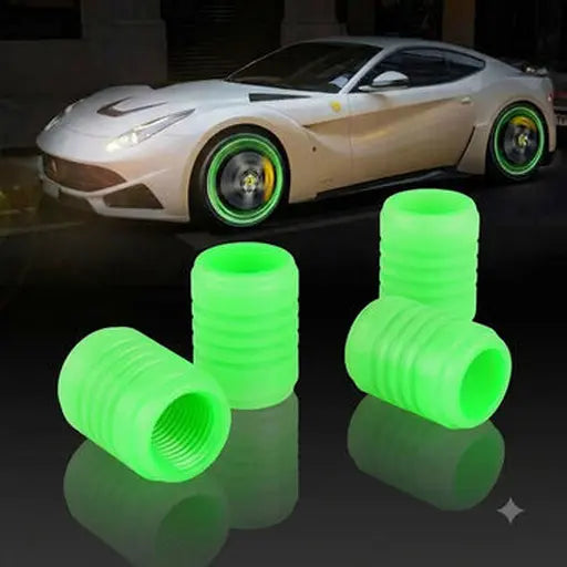 Lot de 4 Capuchons de valve fluorescents