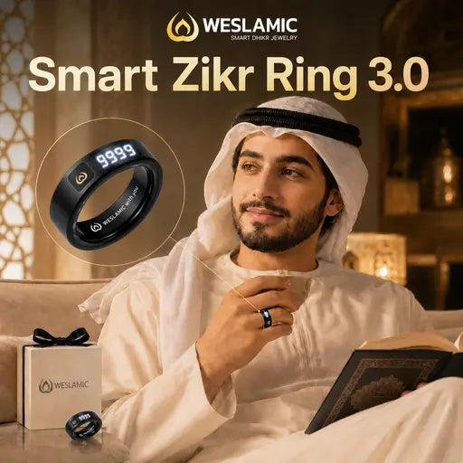 Bague intelligente  avec écran led pour la prière