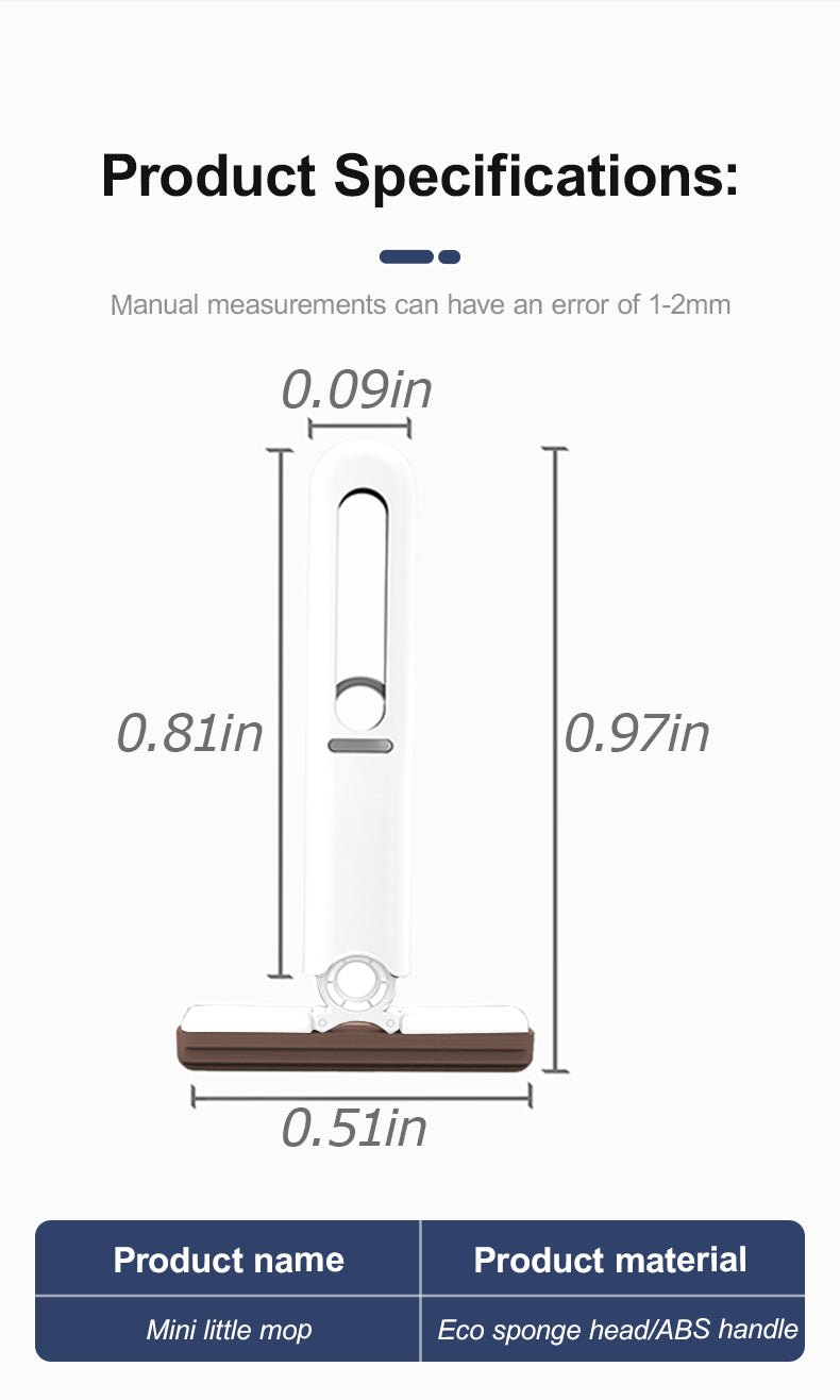 Mini serpillière pour le nettoyage des sols vaisselle de cuisine plumeau de bureau etc