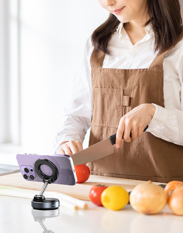 Universel 360 Rotation Ventouse En Métal Support De Téléphone En Alliage De Zinc Adsorption Magnétique pour Gym Voiture Mur Verre