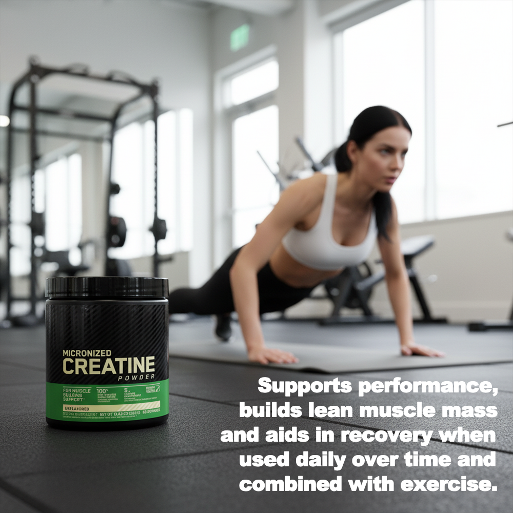 Créatine monohydrate micronisée en poudre, sans saveur, 300 g, pour adultes, soutient la force, la masse musculaire maigre, l'énergie